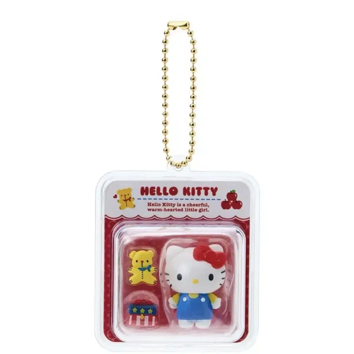 HELLO KITTY ミニチュアキーホルダー 赤 ハローキティ ミニチュア キーリング HELLO KITTY ミニチュア